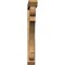 Ekena Millwork Olympic Slat Rough Sawn Bracket w/ Offset Brace, Western Red Cedar, 6"W x 48"D x 48"H BKT0604X48X48OLY06RWR - alternate 4